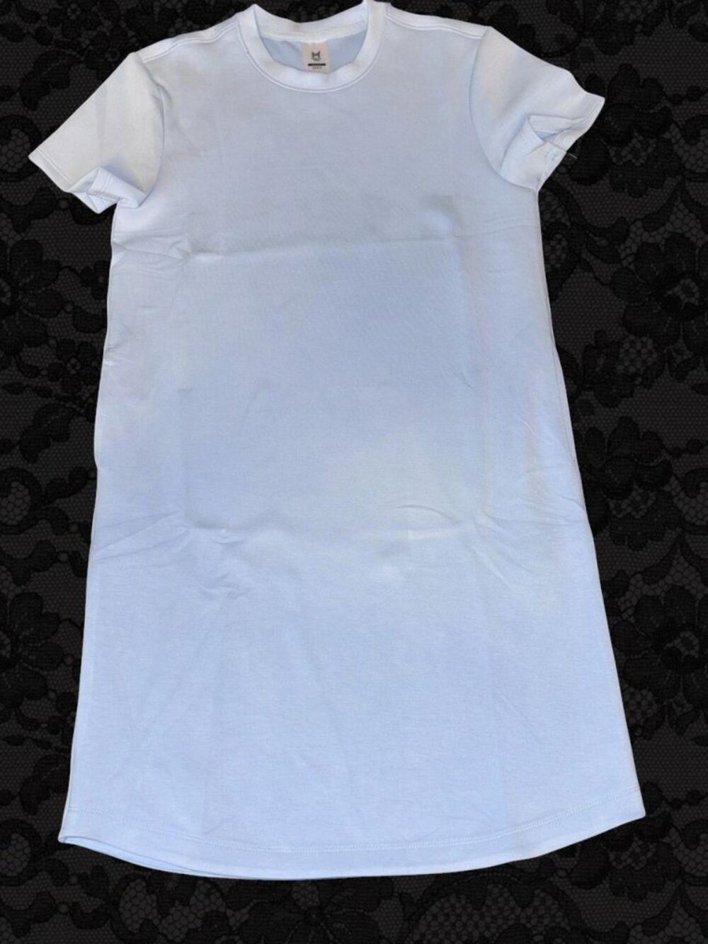 NWT Mondetta Baby Blue Short Sleeve T-Shirt Mini Dress XS